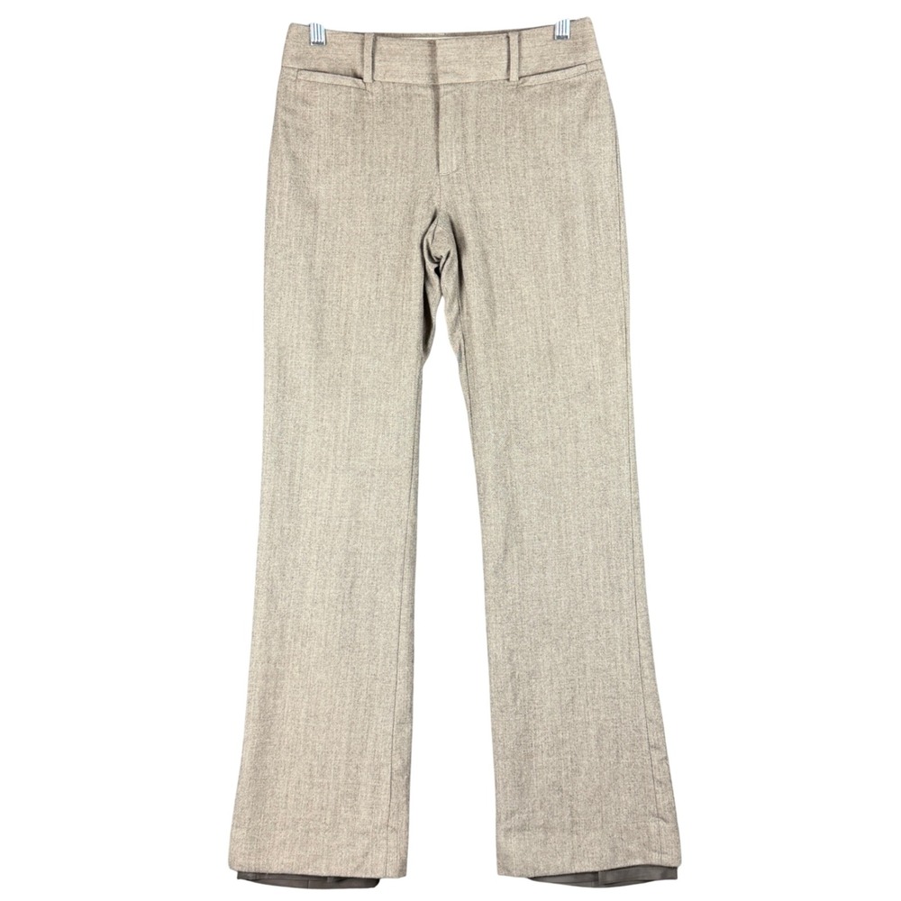 Banana Republic Women's 4 (W28 L31.5) Taupe Brown Martin Fit Wool Pants Trousers